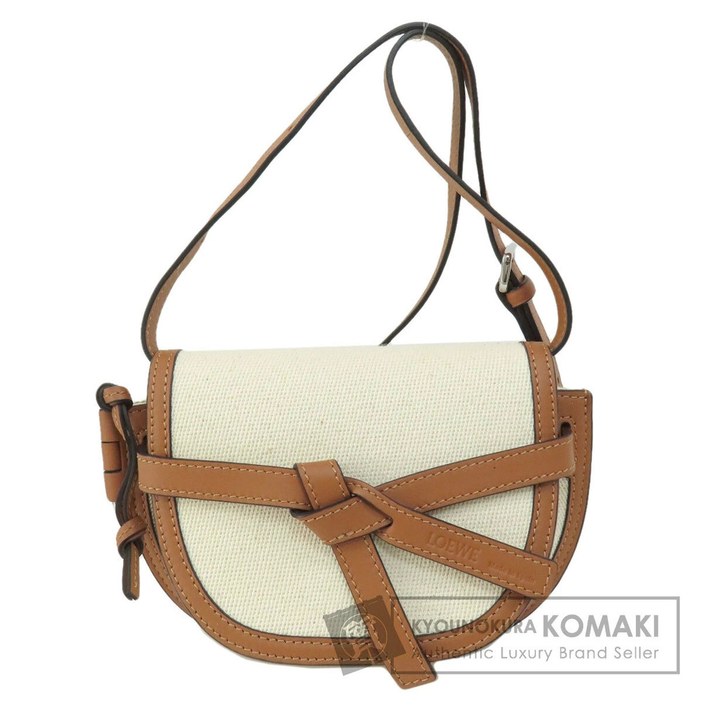 Loewe Gate Bag Shoulder Canvas Calfskin